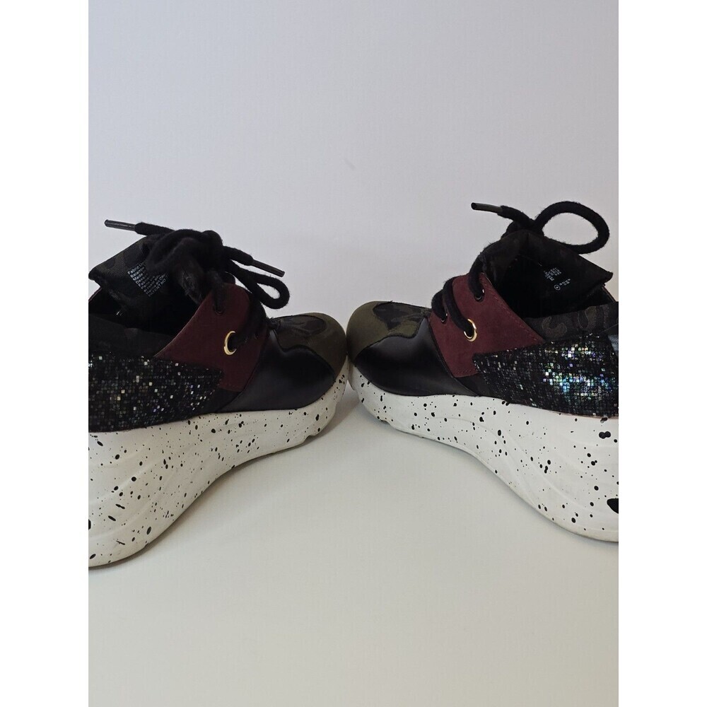 Mix No. 6 Cliff-Lee Chunky Platform Sneakers Olive Camo Womens Size 8 Sparkle - Picture 7 of 13